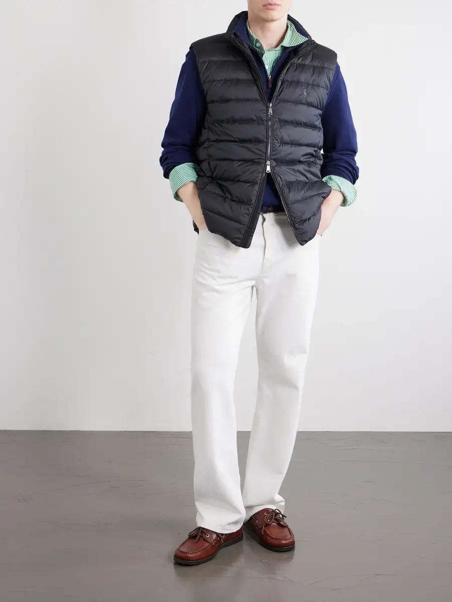 Polo Ralph Lauren Logo-Embroidered Quilted Shell Down Gilet - Men | Thumbnail 2 Polo Ralph Lauren Logo-Embroidered Quilted Shell Down Gilet - Men | Thumbnail 2