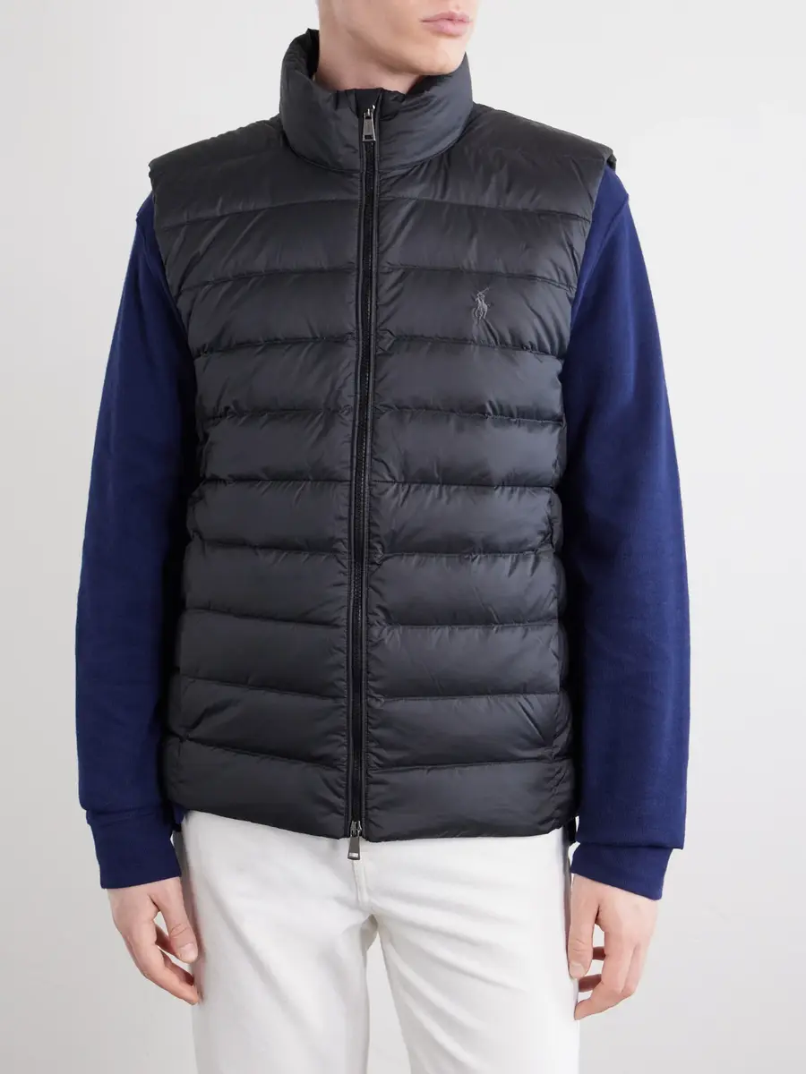 Polo Ralph Lauren Logo-Embroidered Quilted Shell Down Gilet - Men | Thumbnail 3 Polo Ralph Lauren Logo-Embroidered Quilted Shell Down Gilet - Men | Thumbnail 3
