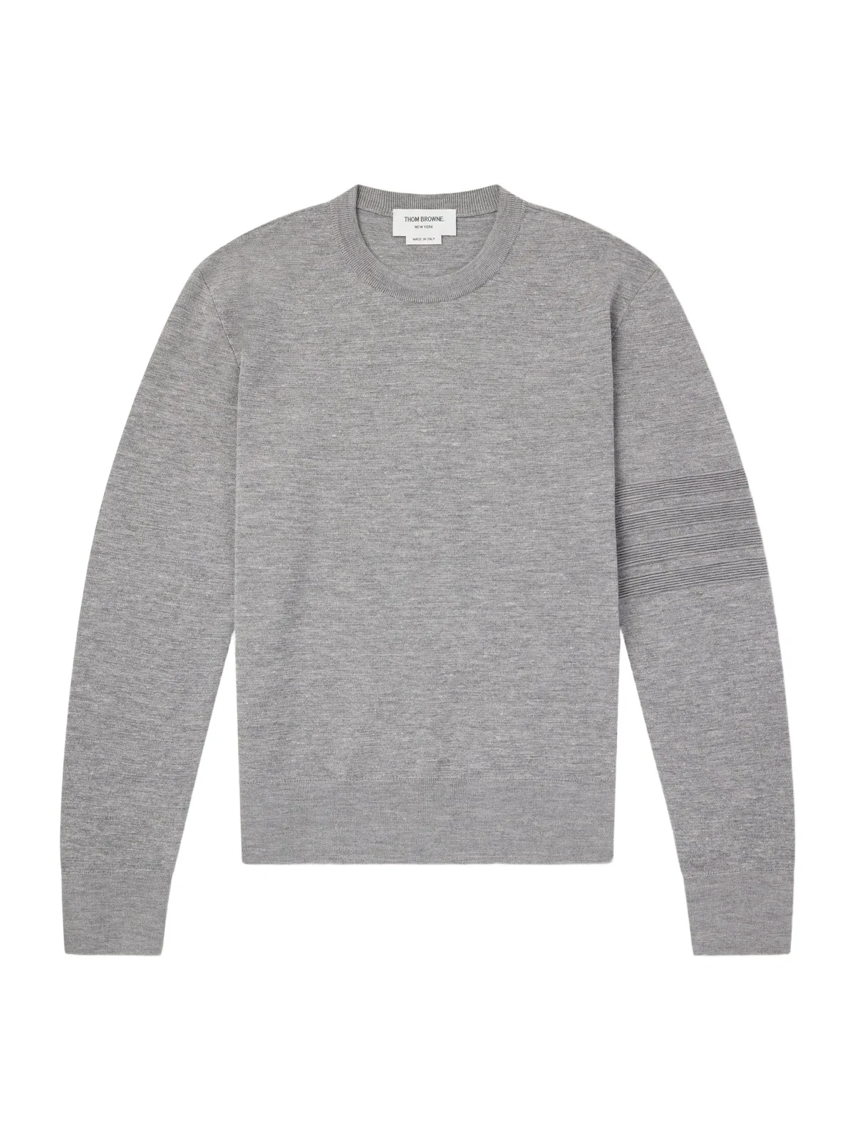 Thom Browne Milano Stitch Wool, Linen and Cotton-Blend Sweater - Men