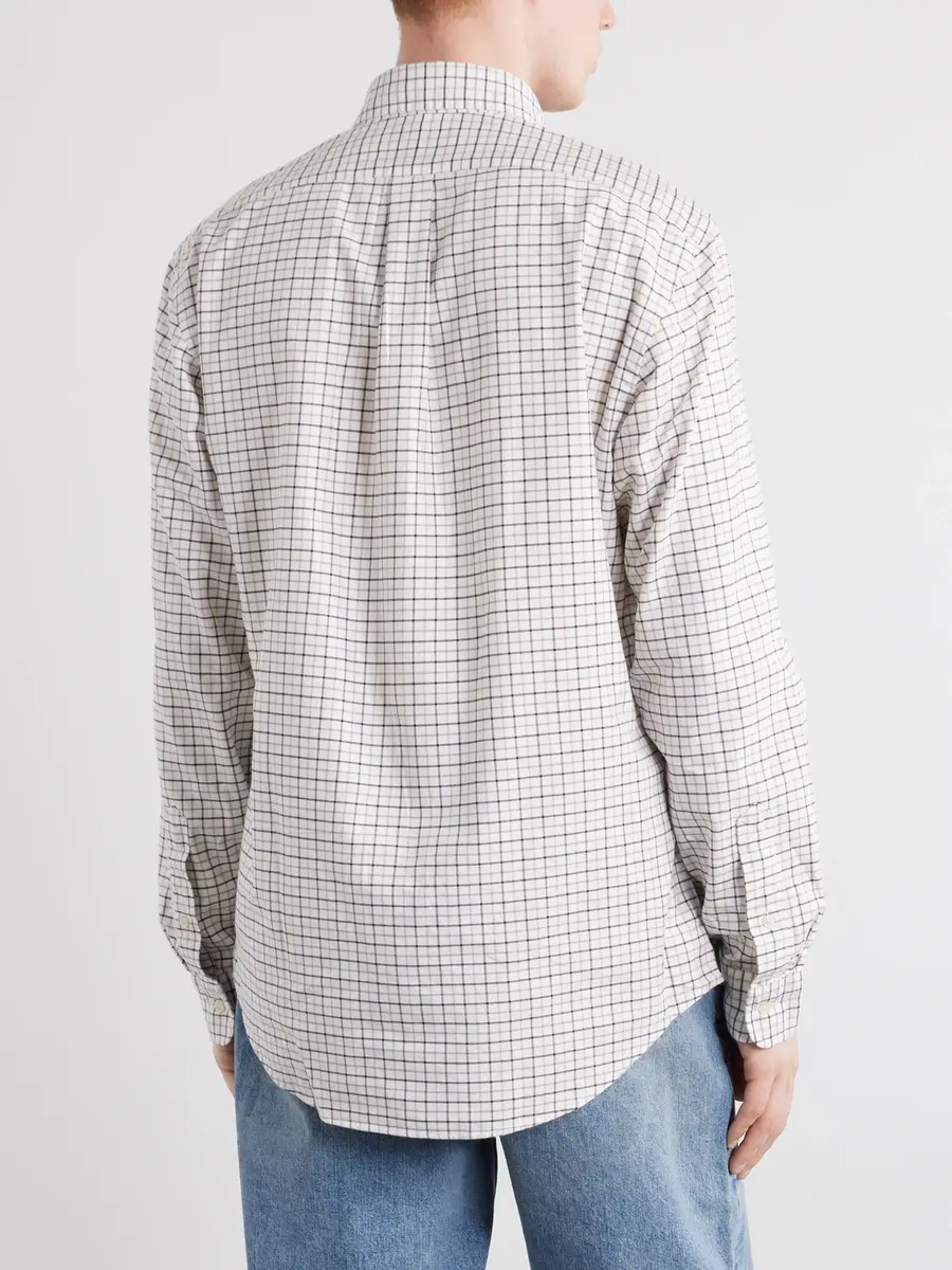 Polo Ralph Lauren Logo-Embroidered Checked Cotton Shirt - Men | Thumbnail 4 Polo Ralph Lauren Logo-Embroidered Checked Cotton Shirt - Men | Thumbnail 4