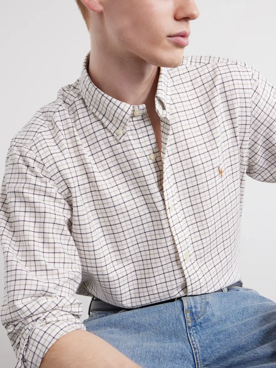 Polo Ralph Lauren Logo-Embroidered Checked Cotton Shirt - Men | Thumbnail 5 Polo Ralph Lauren Logo-Embroidered Checked Cotton Shirt - Men | Thumbnail 5