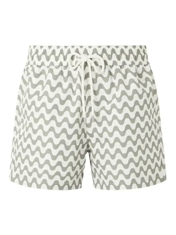 Rio Straight-Leg Mid-Length Printed Swim Shorts - Men