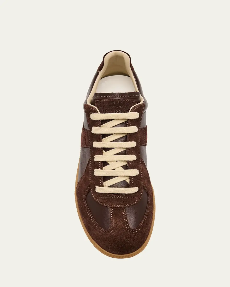 Maison Margiela Men's Replica Leather Low-Top Sneakers | Thumbnail 17 Maison Margiela Men's Replica Leather Low-Top Sneakers | Thumbnail 17