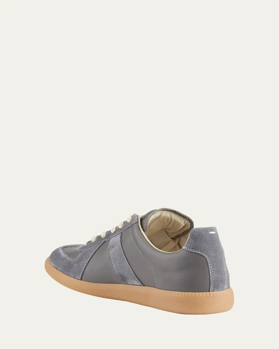 Maison Margiela Men's Replica Leather Low-Top Sneakers | Thumbnail 8 Maison Margiela Men's Replica Leather Low-Top Sneakers | Thumbnail 8