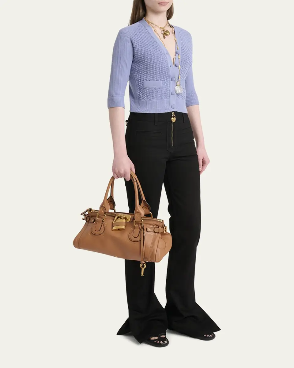 Chloé Paddington Padlock Shoulder Bag in Leather | Thumbnail 5 Chloé Paddington Padlock Shoulder Bag in Leather | Thumbnail 5