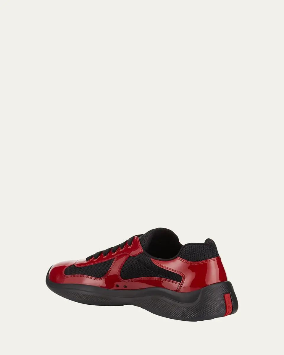 Prada Men's America's Cup Patent Leather Sneakers | Thumbnail 16 Prada Men's America's Cup Patent Leather Sneakers | Thumbnail 16