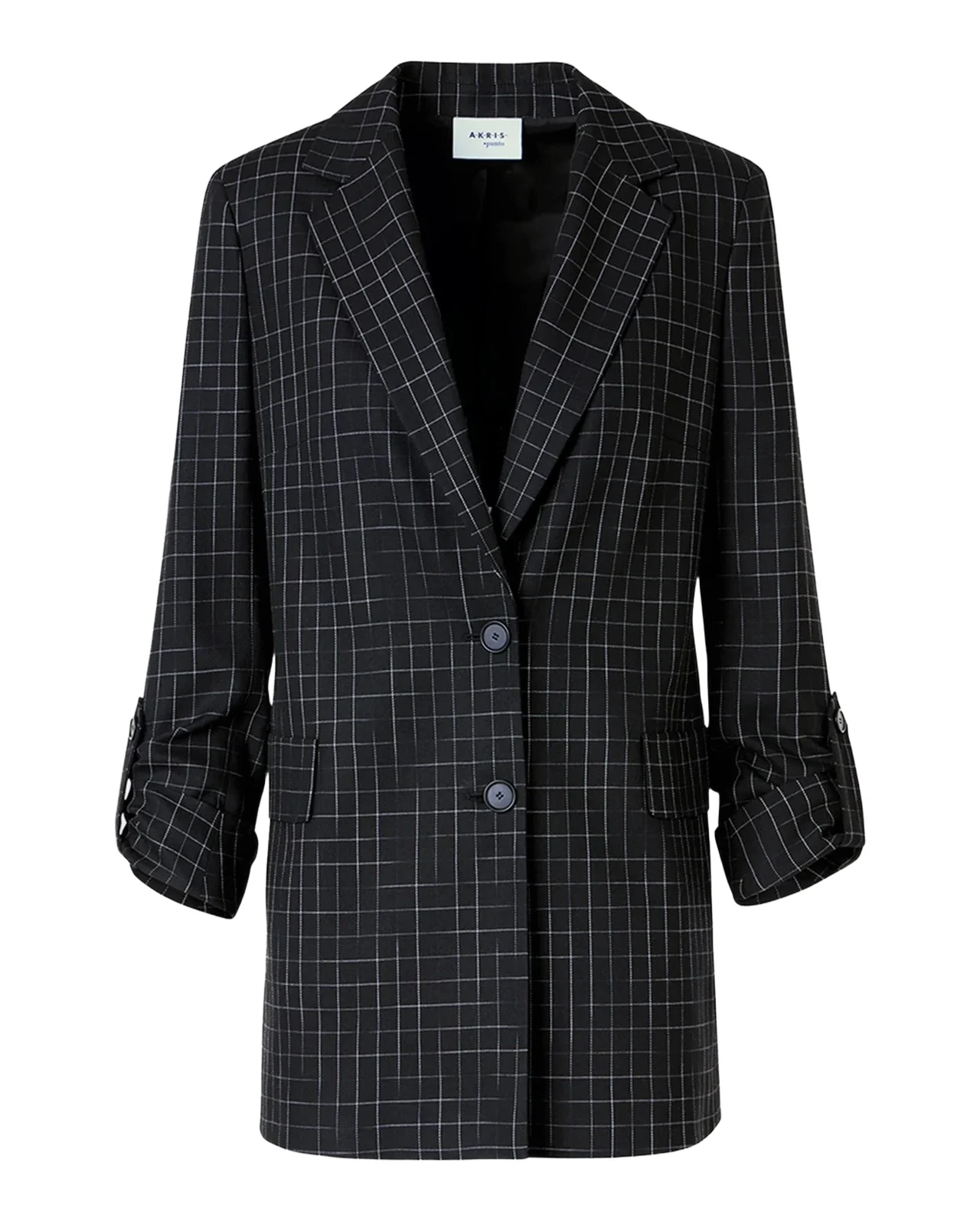 Windowpane Check Single-Breasted Jacket Windowpane Check Single-Breasted Jacket