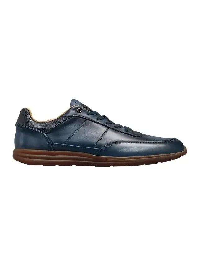 Men's Brentwood Patina Leather Low-Top Sneakers