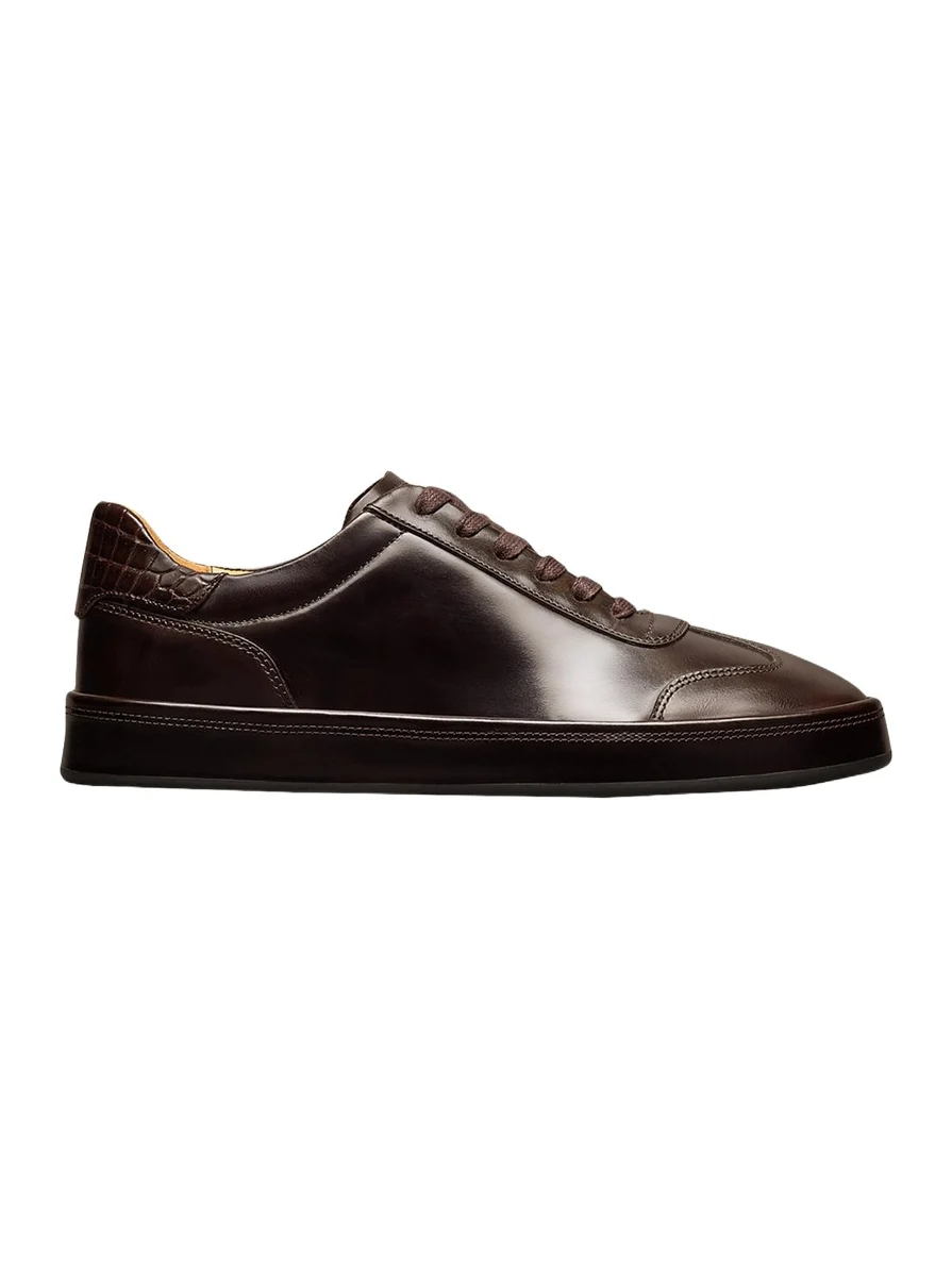 Men's Hawthorne Leather T-Toe Low-Top Sneakers
