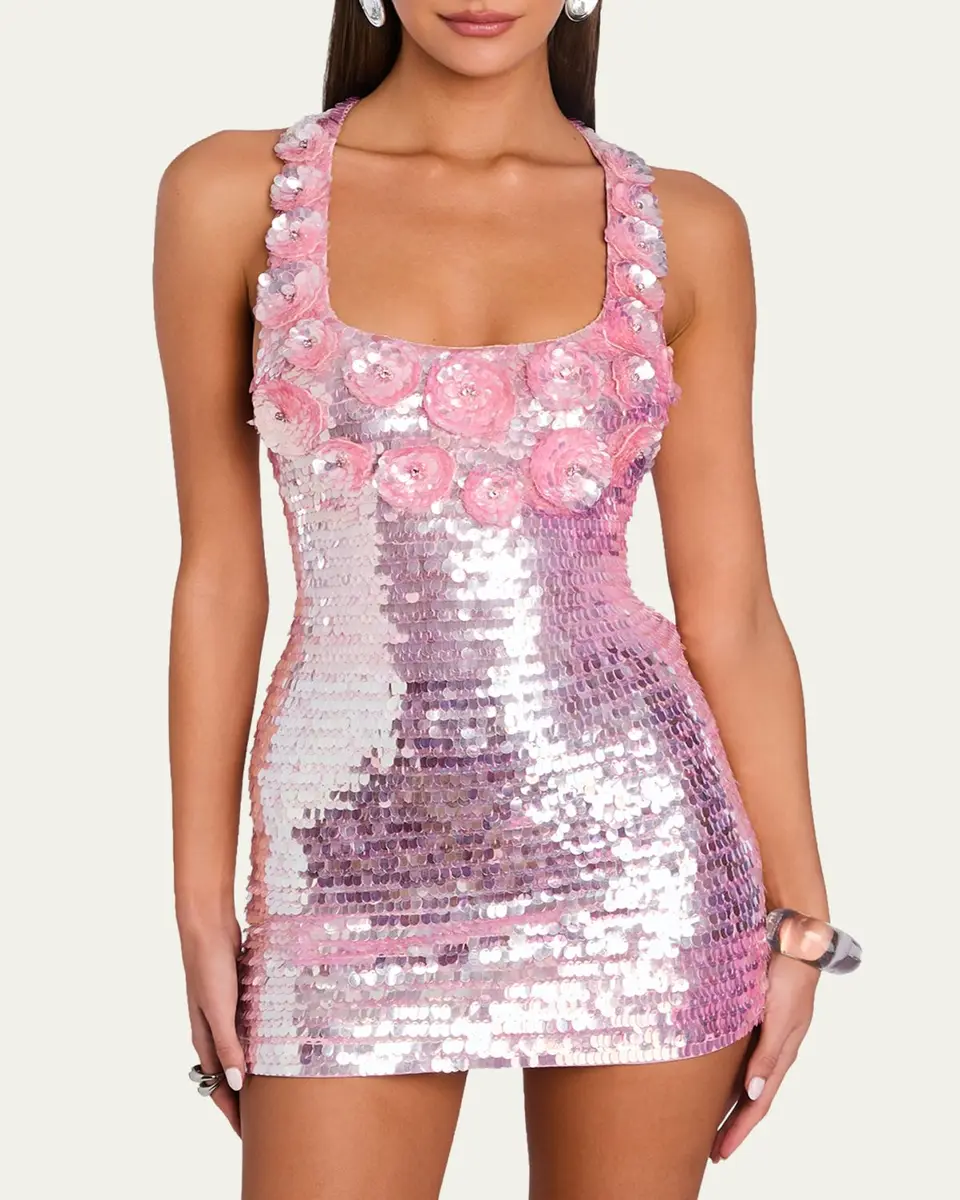 Retrofête Joanne Sequin Mini Dress | Thumbnail 4 Retrofête Joanne Sequin Mini Dress | Thumbnail 4