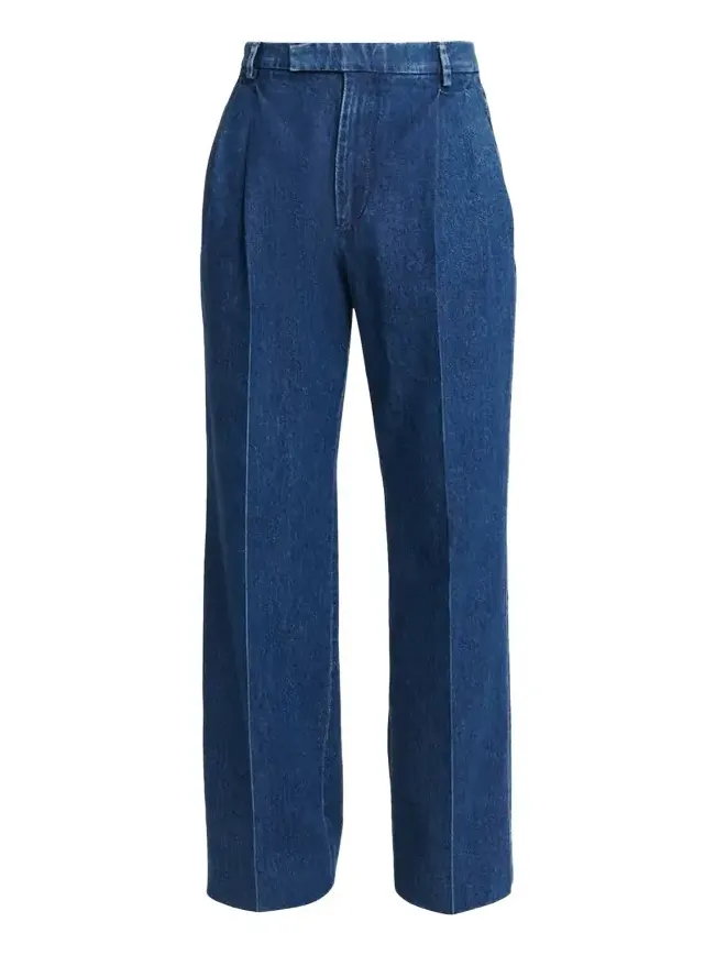 Men's Tailored Wide-Leg Denim Jeans