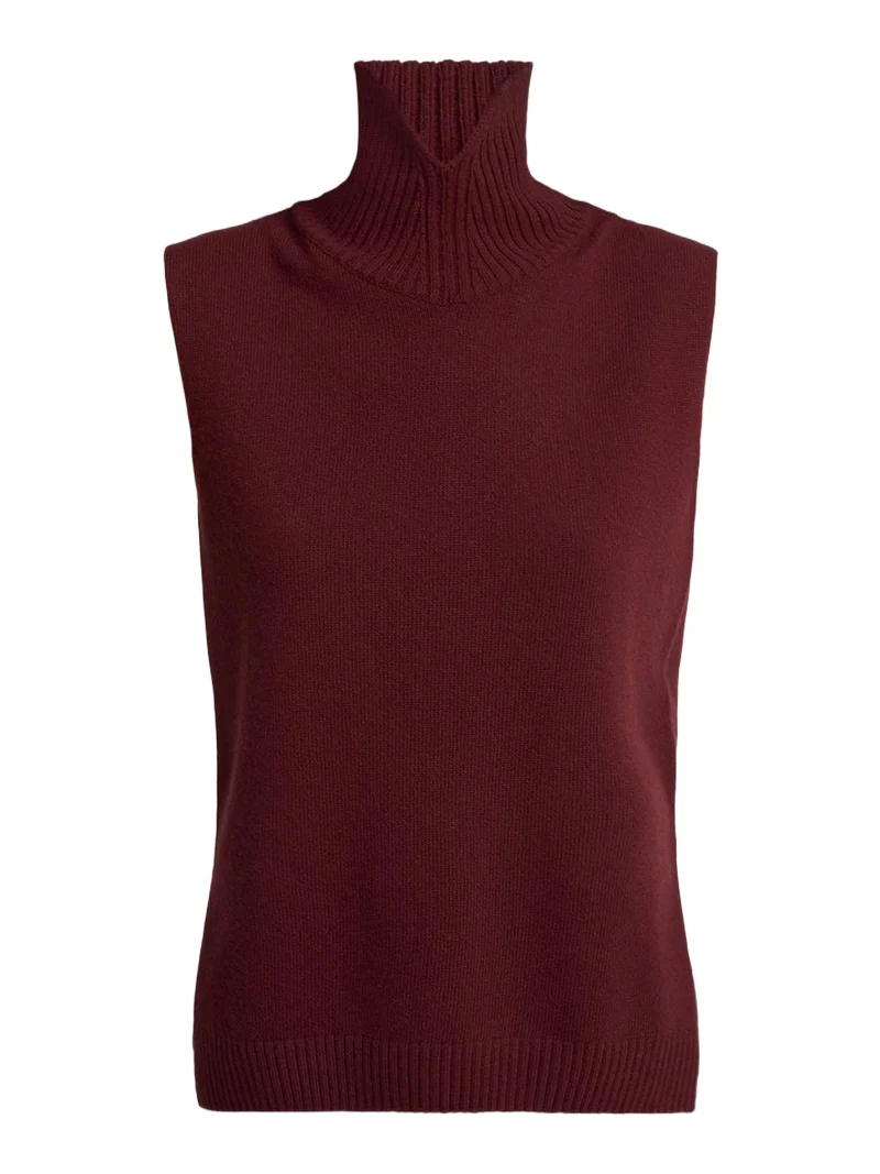 Jil Sander High-Neck Split Hem Gilet