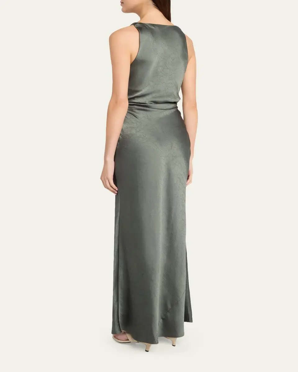 Vince Twist Satin Maxi Dress | Thumbnail 3