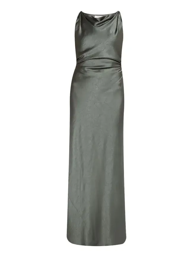 Twist Satin Maxi Dress Twist Satin Maxi Dress