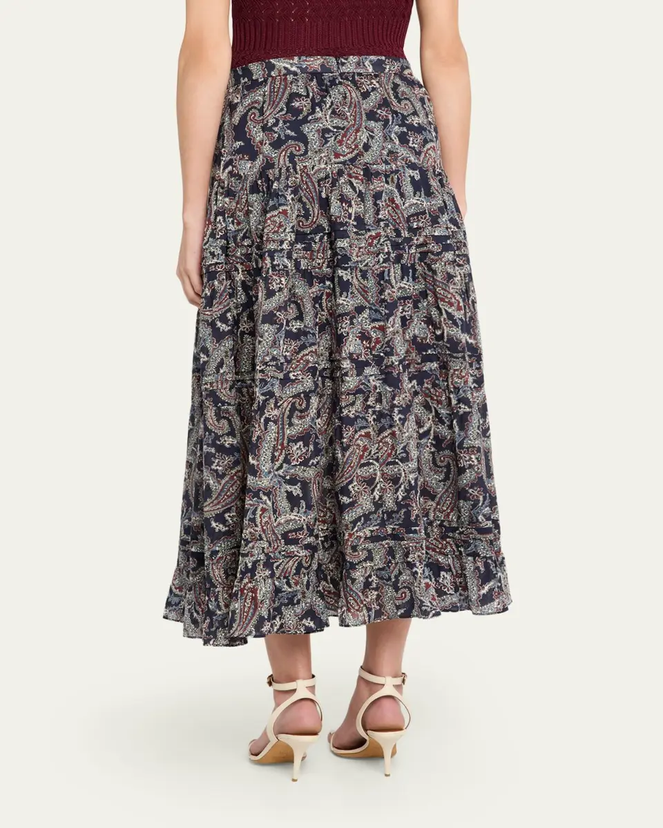 Veronica Beard Heatheralyn Paisley Skirt | Thumbnail 3 Veronica Beard Heatheralyn Paisley Skirt | Thumbnail 3