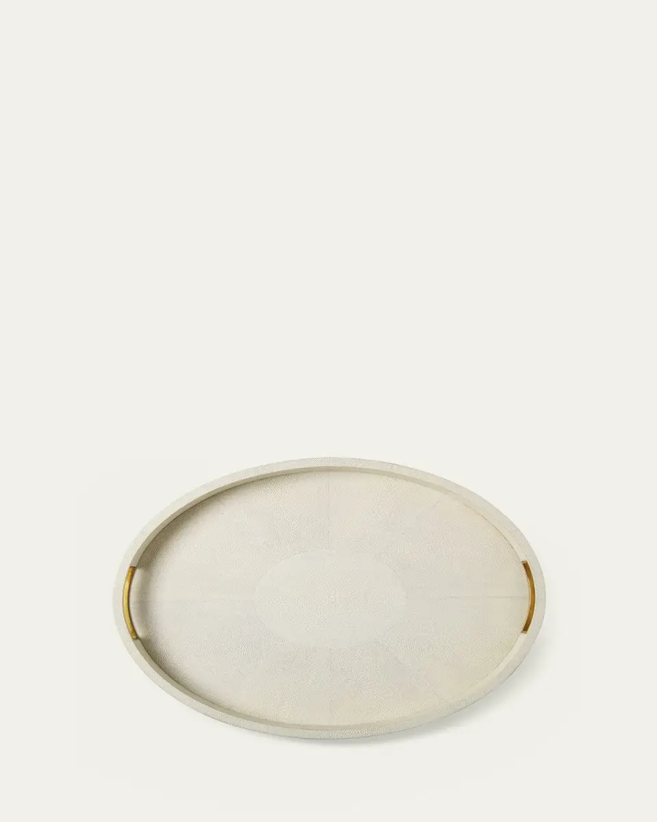AERIN Modern Faux Shagreen Cocktail Tray | Thumbnail 2
