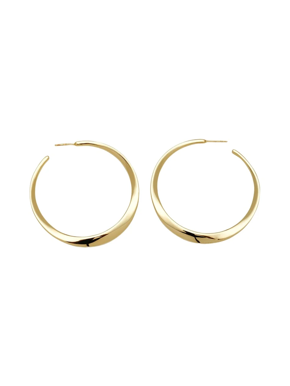 Ippolita Large Twisted Hoop Earrings in 18K Gold