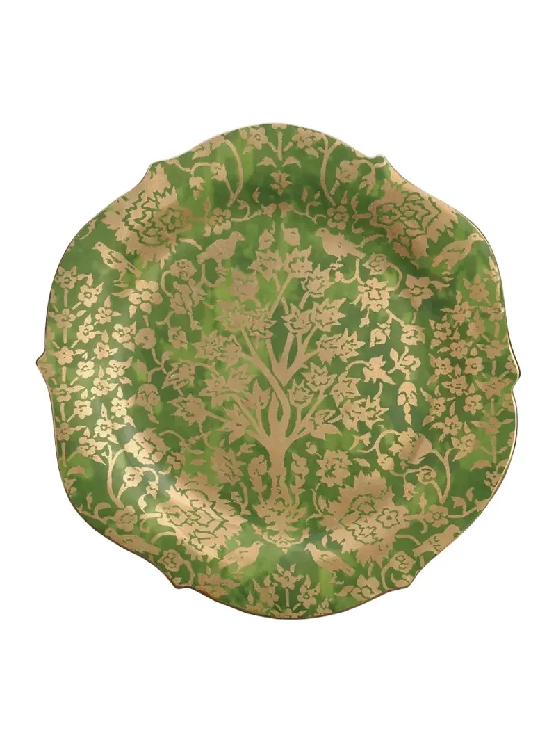 L'Objet Fortuny Alberelli Large Platter, 14" Round