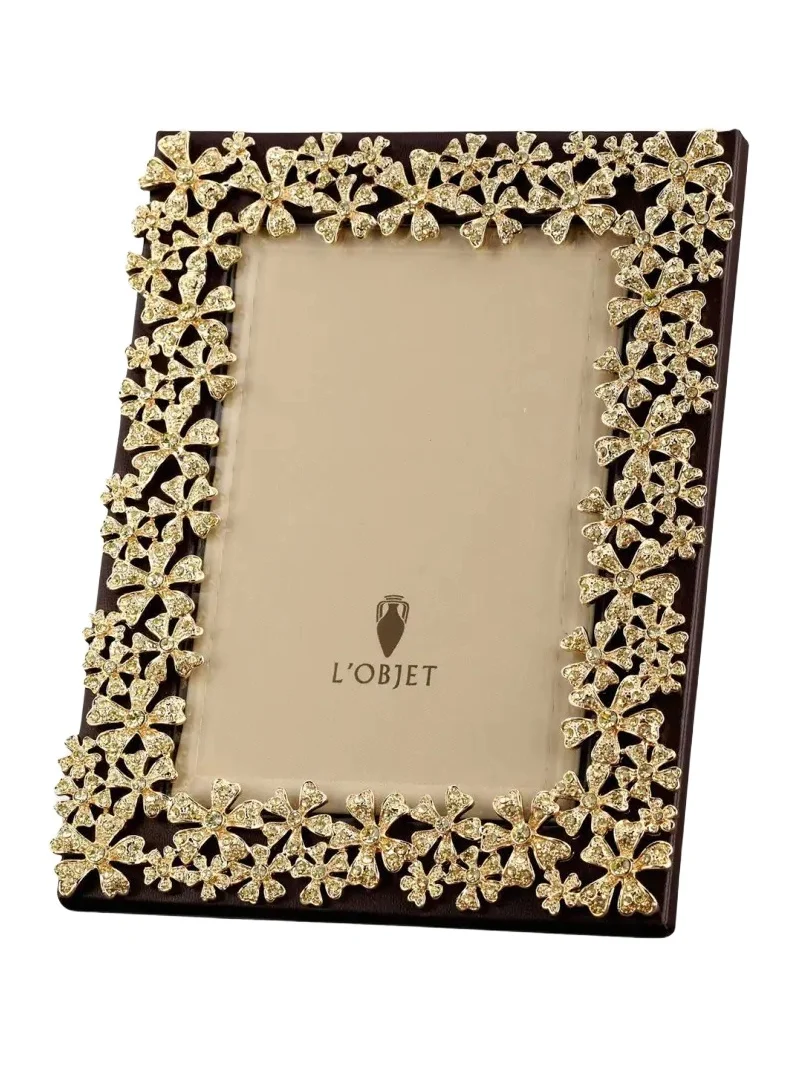 L'Objet Gold Garland 5" x 7" Picture Frame