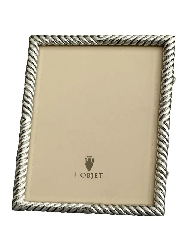 L'Objet Deco Twist Platinum-Plated Picture Frame