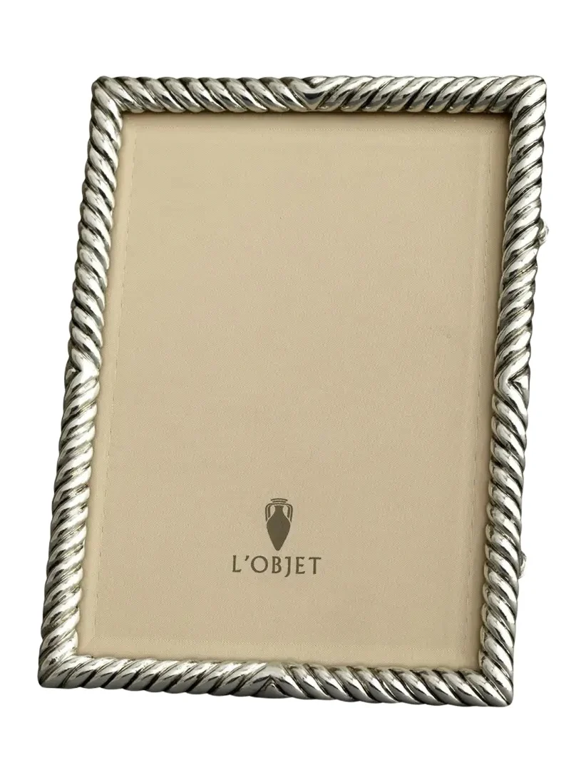 L'Objet Deco Twist Platinum-Plated Picture Frame