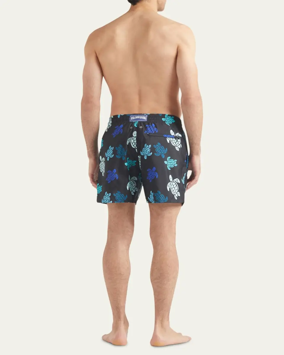 Vilebrequin Men's Multicolor Turtle-Print Swim Shorts | Thumbnail 3