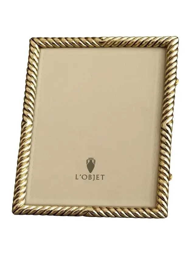 L'Objet Deco Twist 24k Gold Picture Frame, 8" x 10"