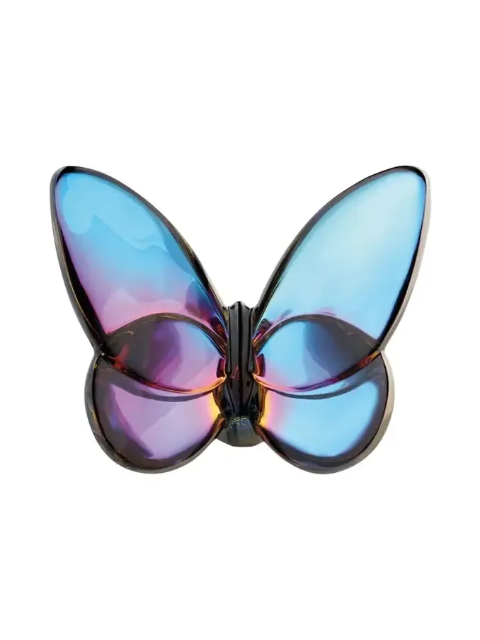 2.5" Lucky Crystal Blue Scarabee Butterfly