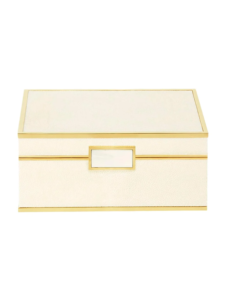 Embossed Faux Shagreen Jewelry Box Embossed Faux Shagreen Jewelry Box