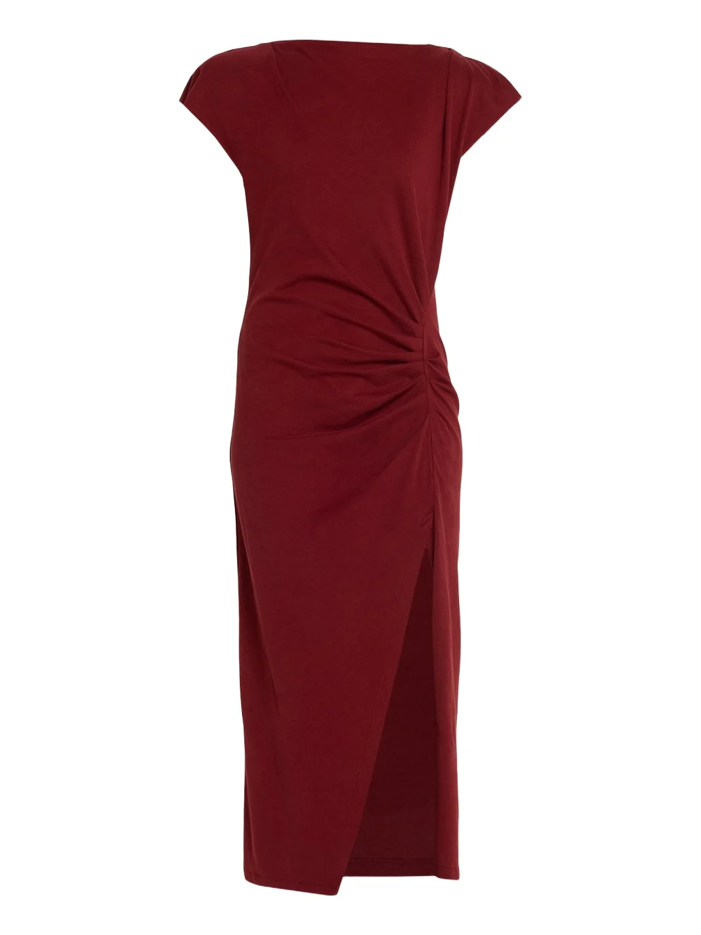 Nadela Ruched Cotton Jersey Dress