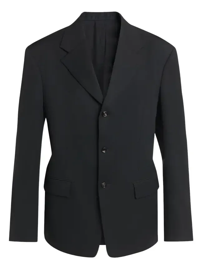 Oversized Single-Breasted Wool Blazer Oversized Single-Breasted Wool Blazer