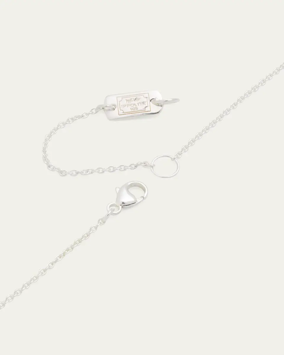 Ippolita Mini Pendant Necklace in Sterling Silver with Diamonds | Thumbnail 4 Ippolita Mini Pendant Necklace in Sterling Silver with Diamonds | Thumbnail 4