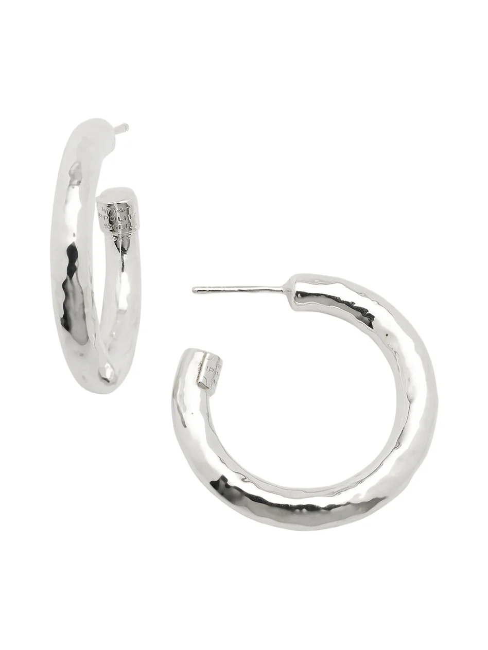 Small Hoop Earrings in Sterling Silver