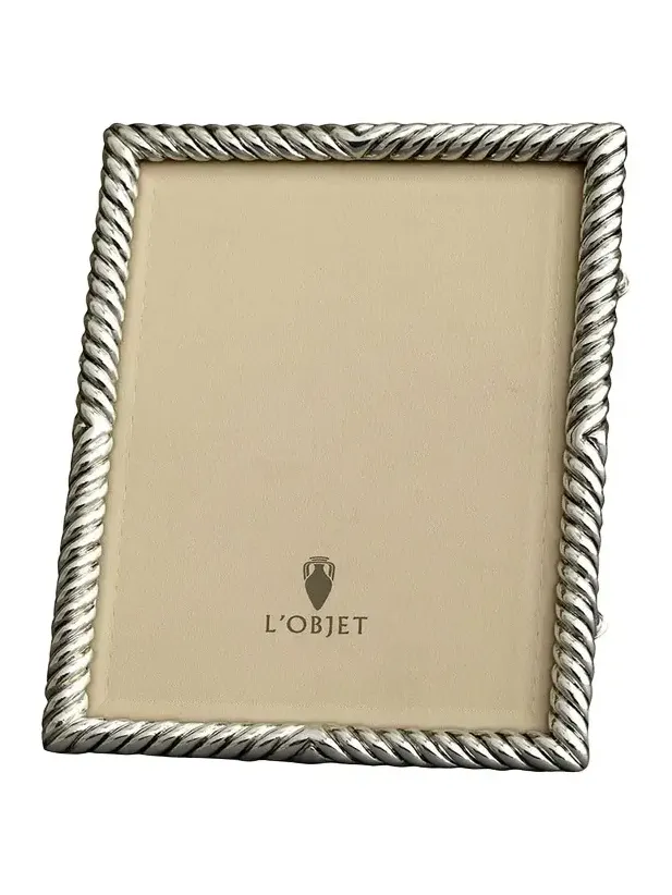 L'Objet Deco Twist Platinum-Plated 8" x 10" Frame