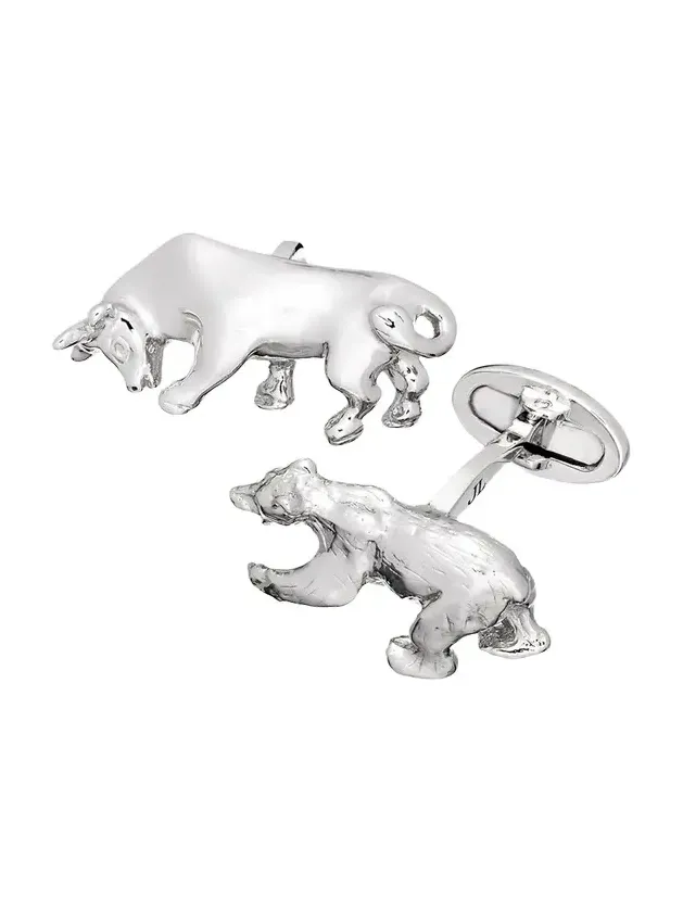 Jan Leslie Bull and Bear Cuff Links