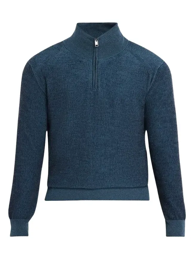Men's Cashmere Quarter-Zip Sweater