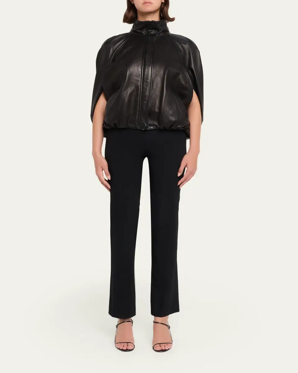 Simkhai Jada Nappa Leather Cape Jacket | Thumbnail 2 Simkhai Jada Nappa Leather Cape Jacket | Thumbnail 2
