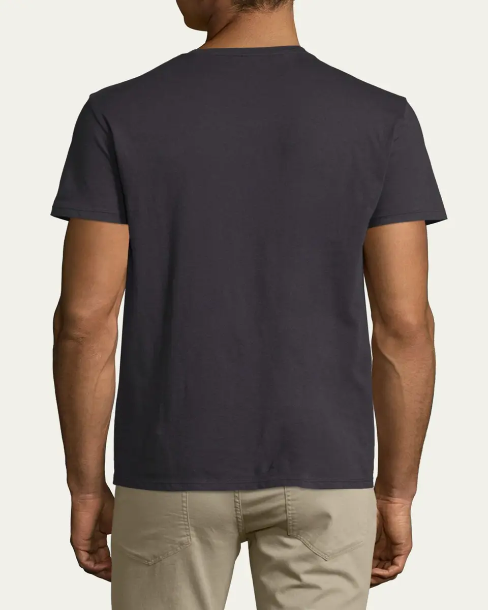 Vince Short-Sleeve V-Neck Jersey T-Shirt, Gray | Thumbnail 3 Vince Short-Sleeve V-Neck Jersey T-Shirt, Gray | Thumbnail 3