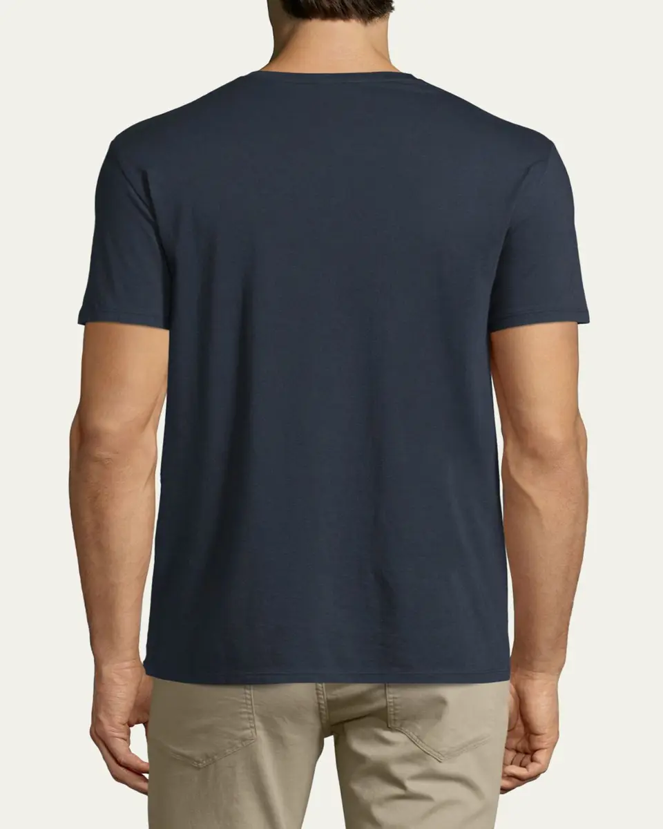 Vince Short-Sleeve V-Neck Jersey T-Shirt, Gray | Thumbnail 7 Vince Short-Sleeve V-Neck Jersey T-Shirt, Gray | Thumbnail 7