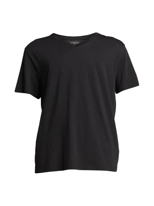 Short-Sleeve V-Neck Jersey T-Shirt, Gray Short-Sleeve V-Neck Jersey T-Shirt, Gray