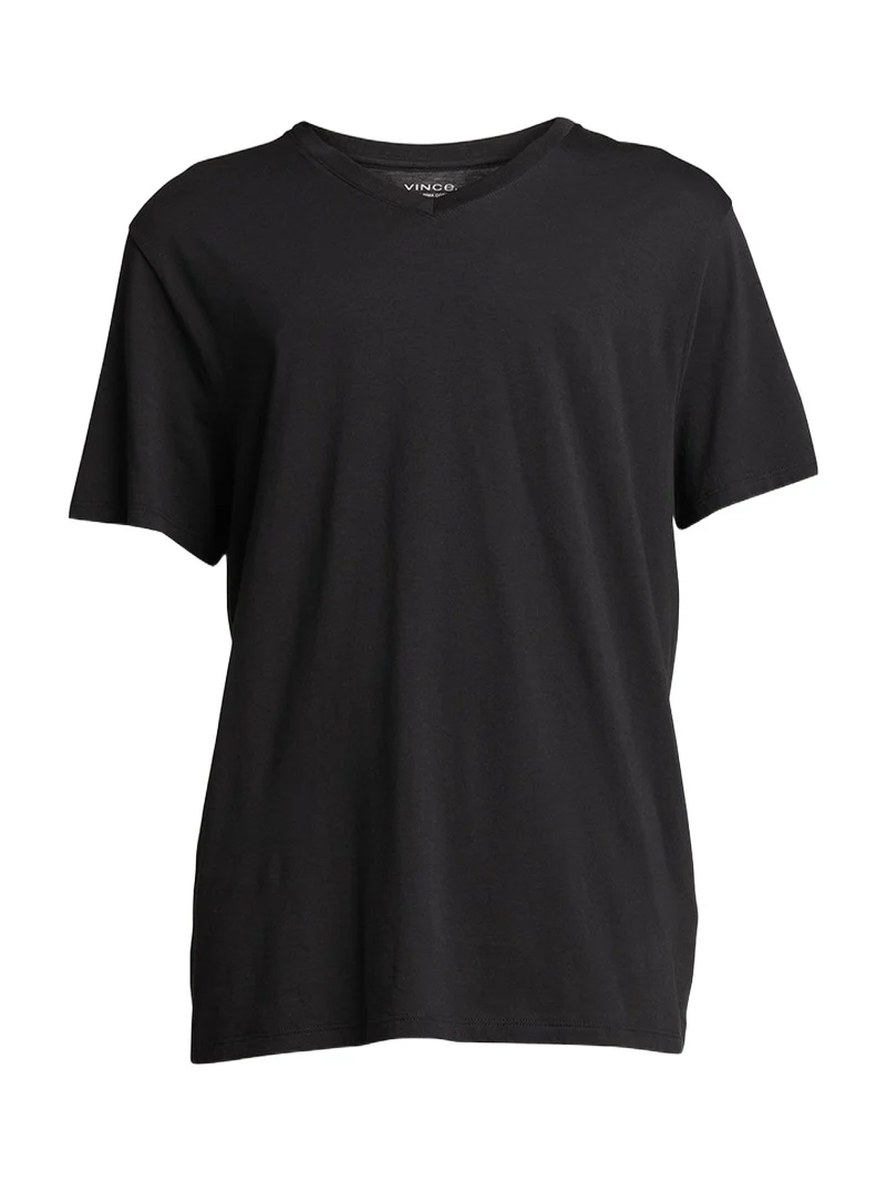 Short-Sleeve V-Neck Jersey T-Shirt, Gray Short-Sleeve V-Neck Jersey T-Shirt, Gray