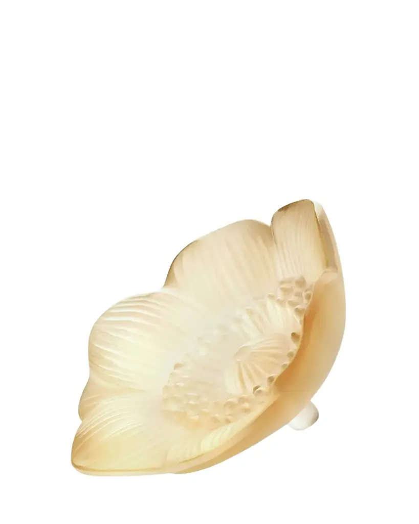 Lalique Golden Anemone Sculpture