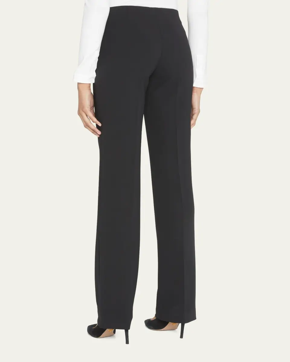 Akris Carol Classic Flat-Front Pants | Thumbnail 3 Akris Carol Classic Flat-Front Pants | Thumbnail 3