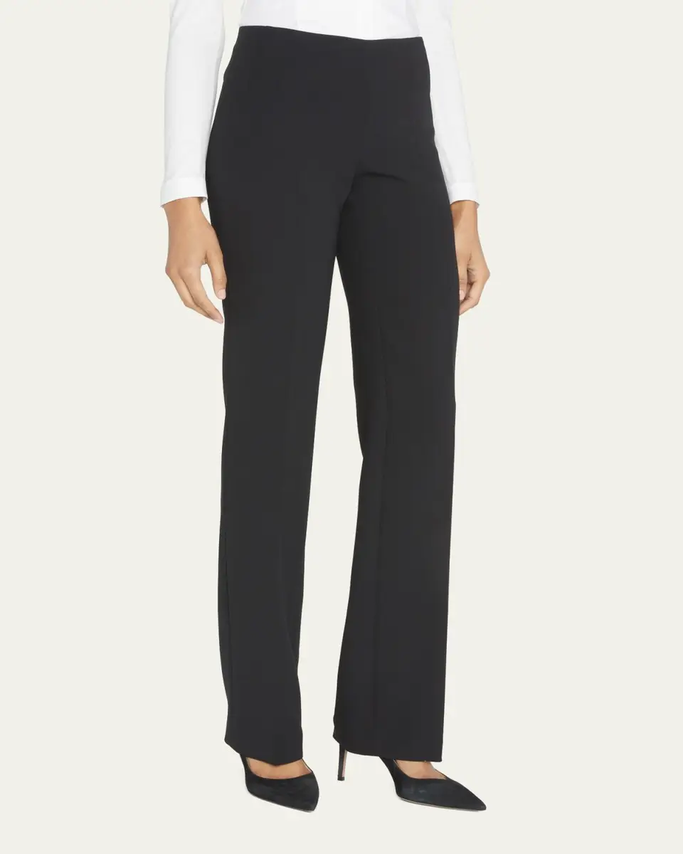 Akris Carol Classic Flat-Front Pants | Thumbnail 4 Akris Carol Classic Flat-Front Pants | Thumbnail 4
