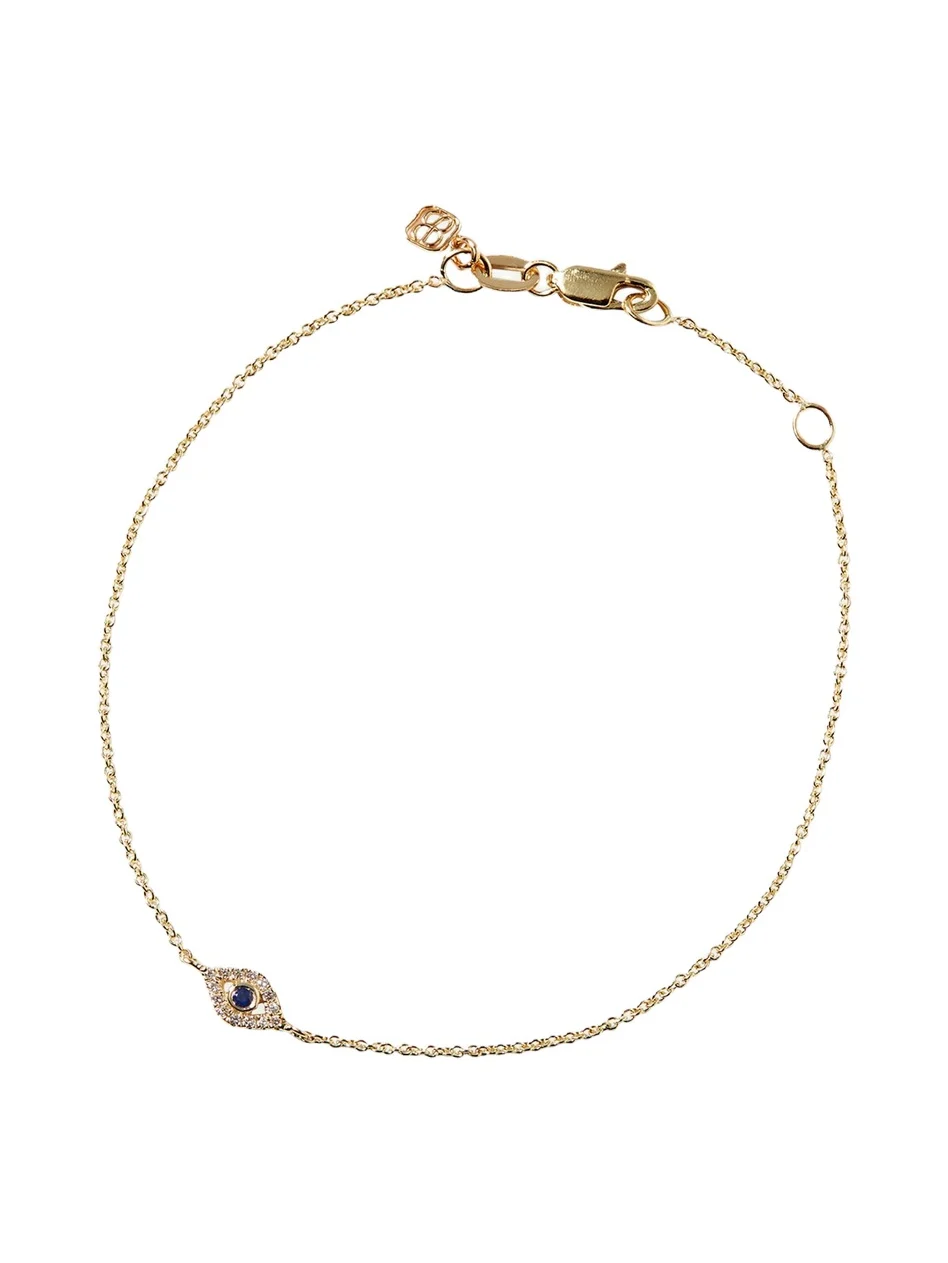 Small Diamond Evil Eye Bracelet Small Diamond Evil Eye Bracelet