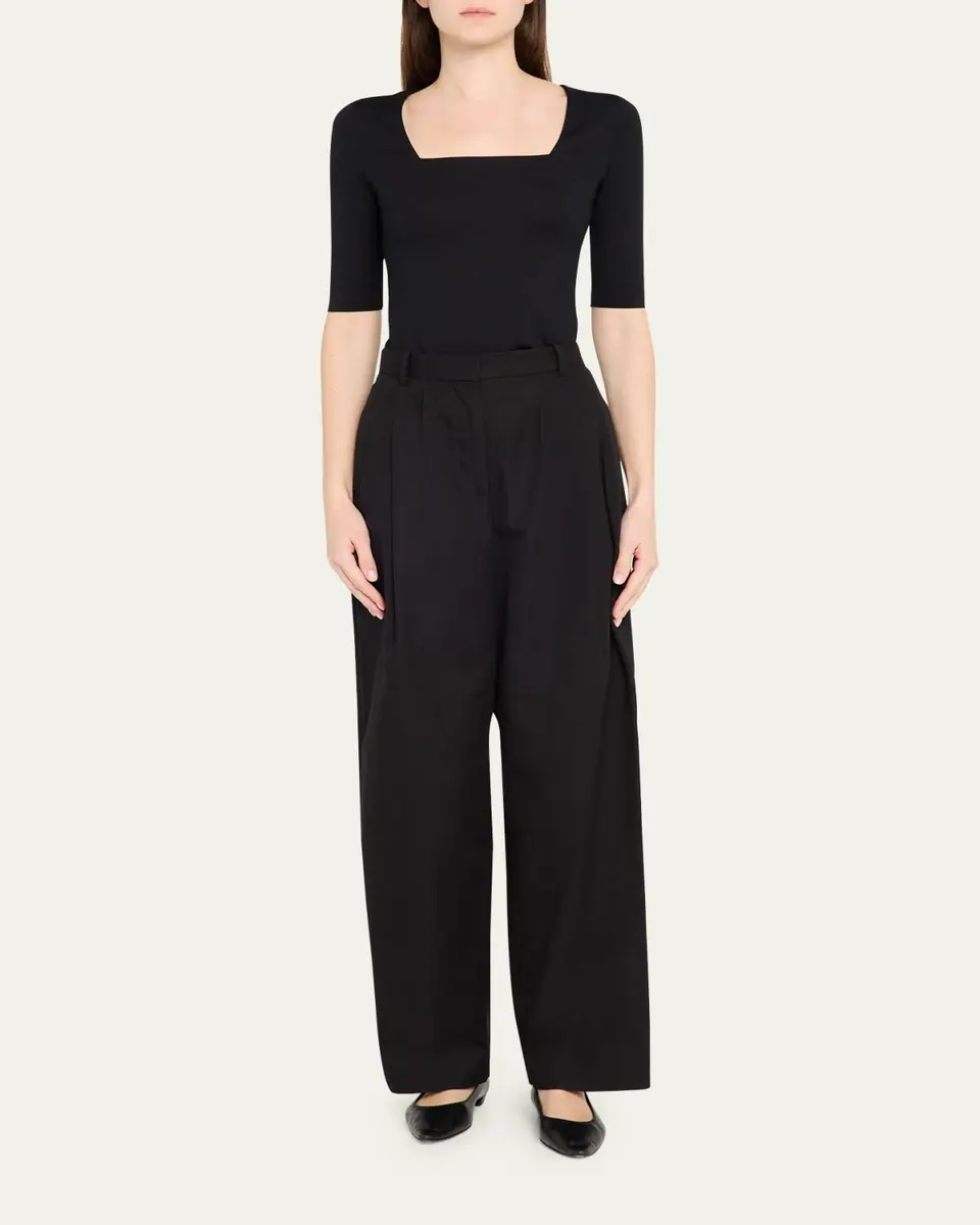Akris punto Square-Neck Jersey Top | Thumbnail 3 Akris punto Square-Neck Jersey Top | Thumbnail 3