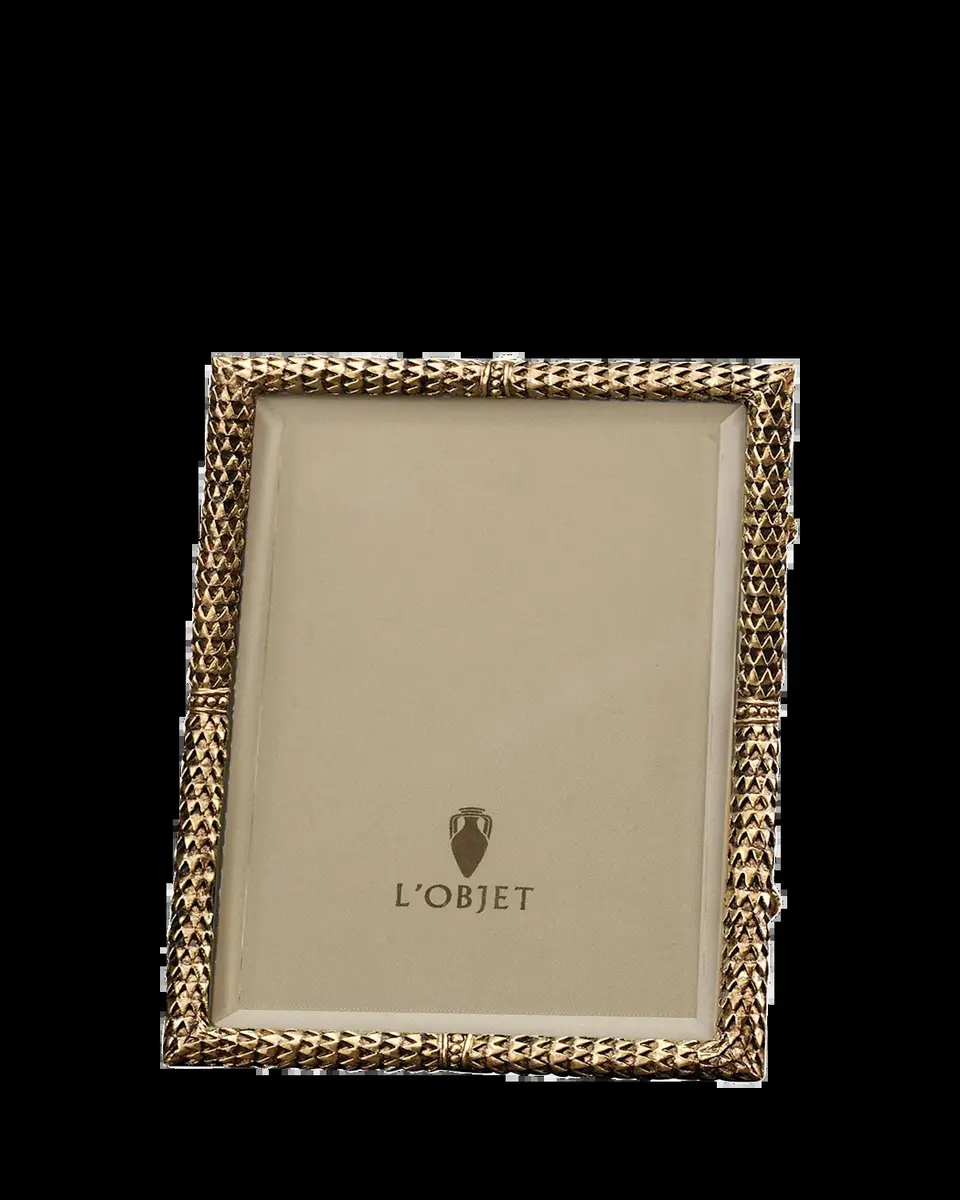L'Objet Scales 24k Gold-Plated Picture Frame, 4" x 6" | Thumbnail 2