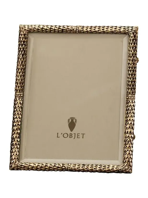 L'Objet Scales 24k Gold-Plated Picture Frame, 4" x 6"