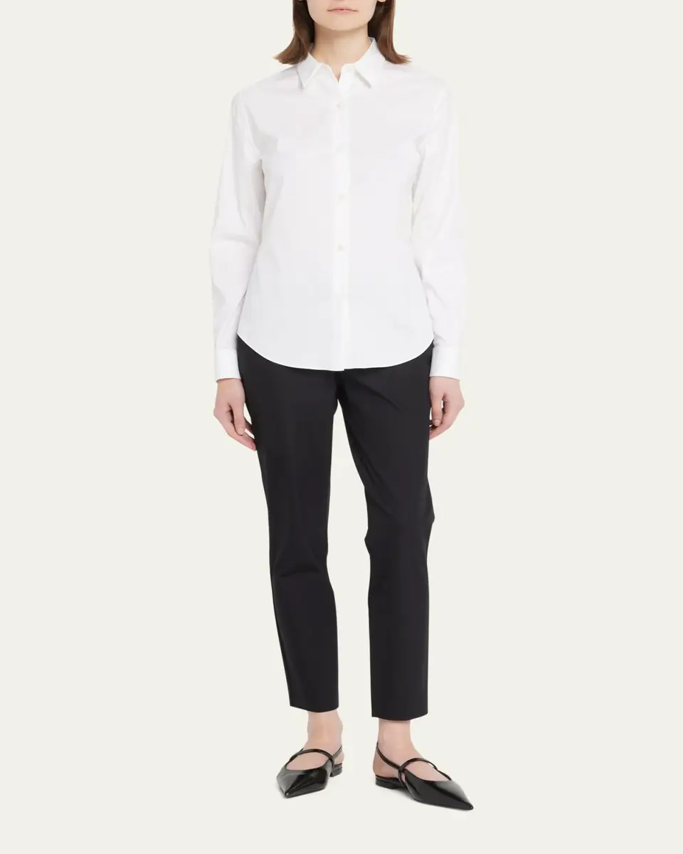 Theory Tenia Long-Sleeve Blouse | Thumbnail 2 Theory Tenia Long-Sleeve Blouse | Thumbnail 2