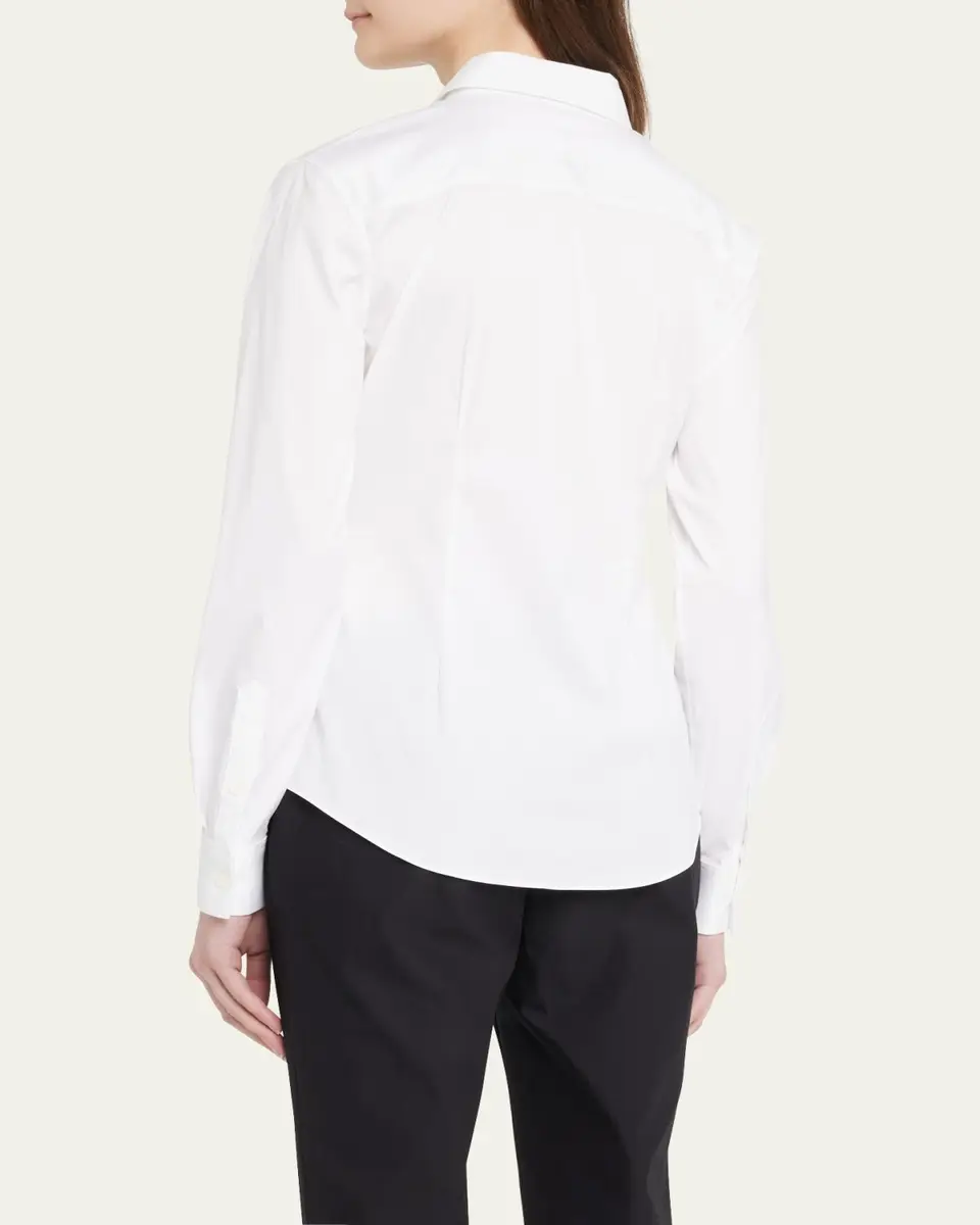 Theory Tenia Long-Sleeve Blouse | Thumbnail 3 Theory Tenia Long-Sleeve Blouse | Thumbnail 3
